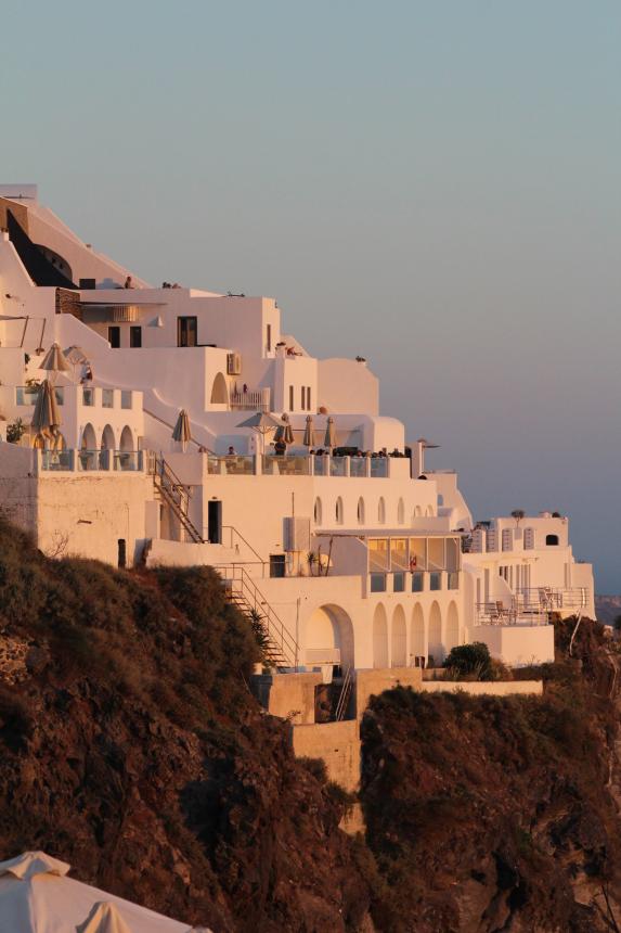 Santorini Greece at Sunset