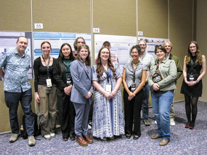 Students and faculty at CURO.