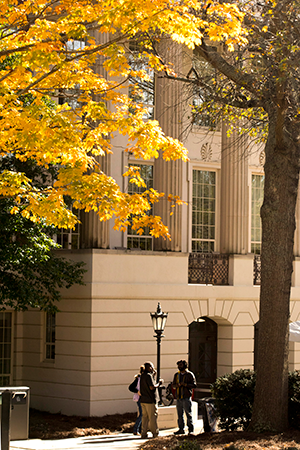 Baldwin Hall in the fall