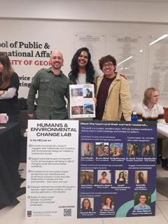 PhD students Raul Basilio, Janaki Mohanachandran, and Alejandro Najera shared stories and photos of their research abroad.