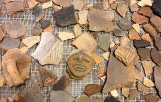 Artifacts found at the Singer-Moye field site