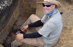 Victor Thompson Excavates a Calusa civilization shell midden in Florida