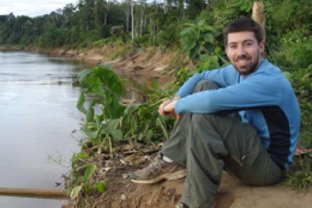 Asher Rosinger on riverbank