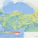 Figure 5. Map of Türkiye showing the predicted standard error in the 87Sr/86Sr isoscape model across the Anatolian landscape.