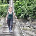 alexandra on a bridge